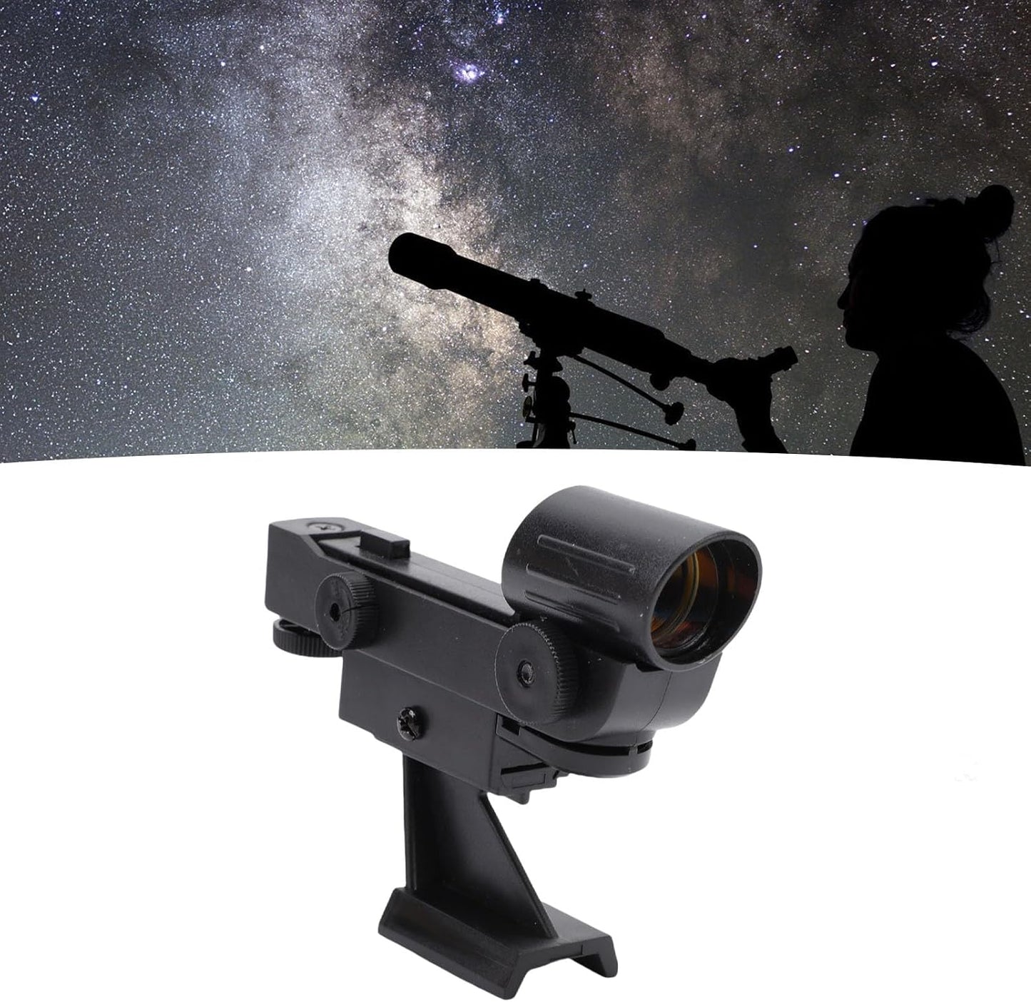 EBTOOLS 80EQ LED Dot Finderscope, Non Magnified Viewfinder with Brightness Adjustment, Horizontal Vertical Knobs, Slide