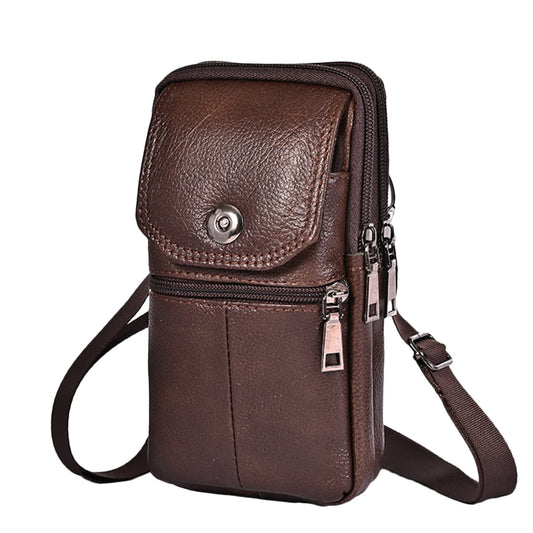 YIUMLMN Leather Cigarette First Layer Cowhide Material Lighter Holder Leather Cigarette Case Stylus Belt Clip Case Crossbody Bag Wallet Purse Cell Phone Pouch