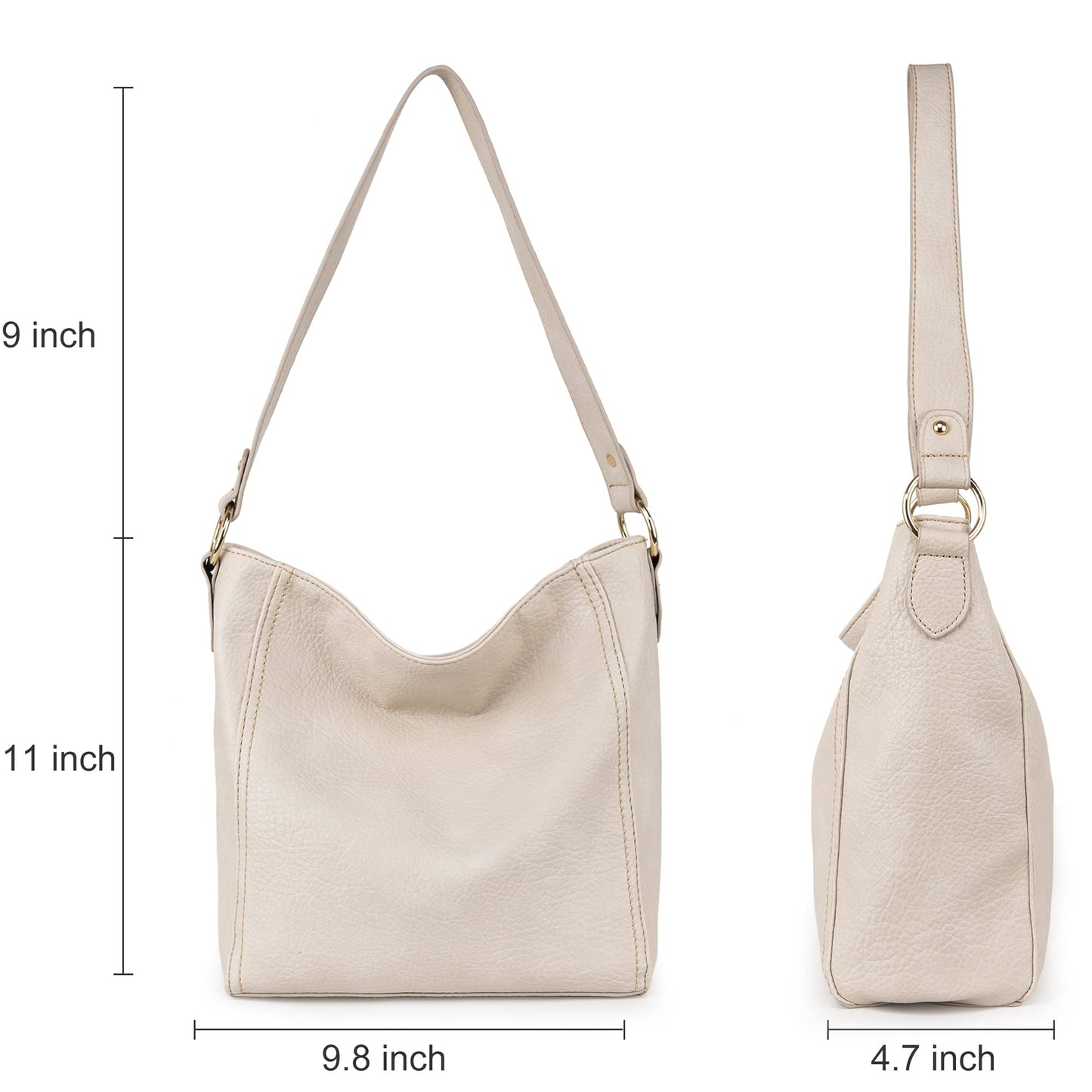 Montana West Purses for Women Vegan Leather Shoulder Purses and Handbags Hobo Bags for Women MWC-070BG