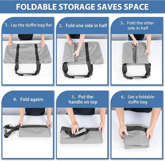 Extra Large Travel Duffle Bag, 120L Gear Bag for Men and Women, Storage Bag Ideal for Overnight Camping and Weekend Getaways