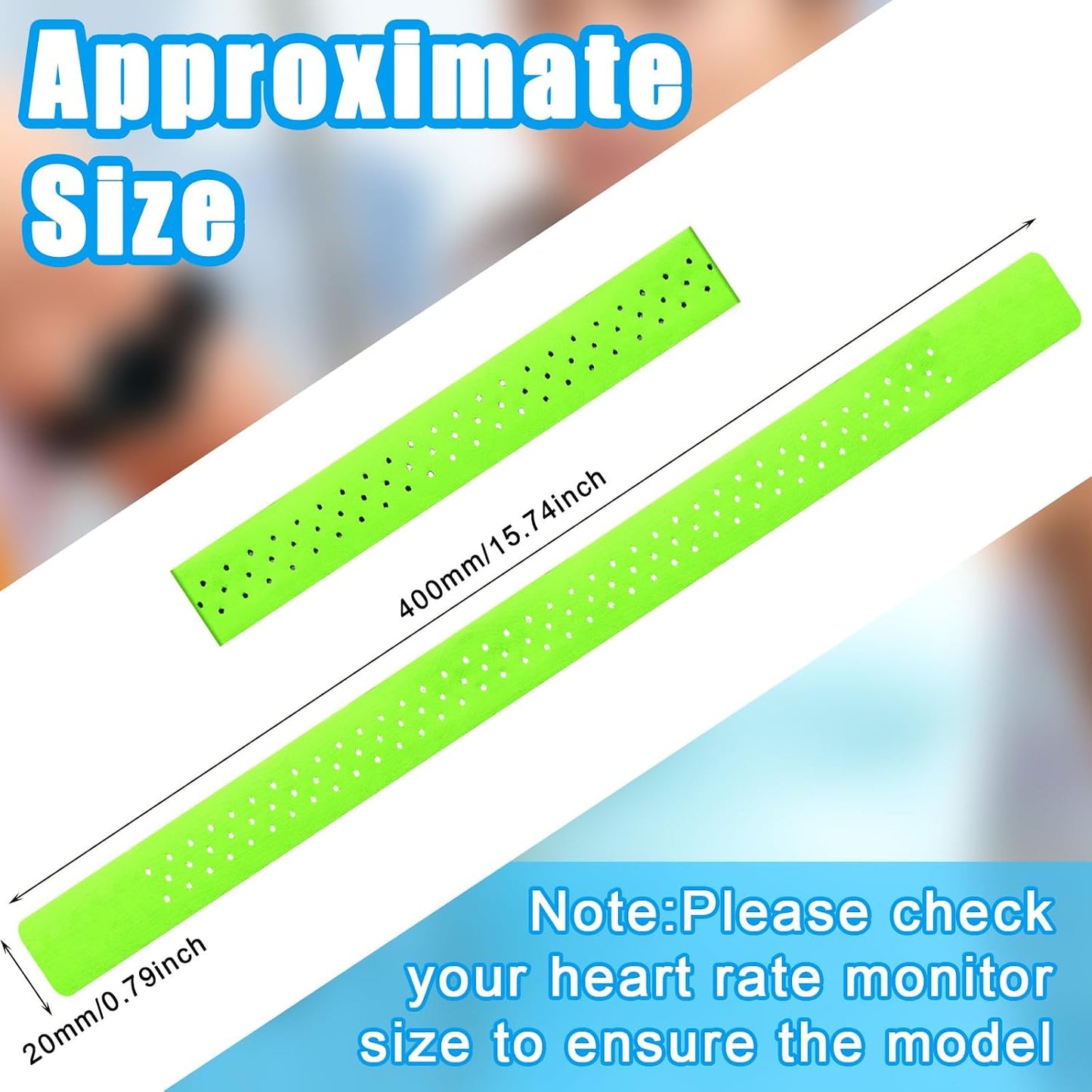 4 Adjustable(0.8 15.8 Inch,Black, Oudain Pcs Heart Rate Monitor Replacement Strap Band, Soft Heart Rate Monitor Armband