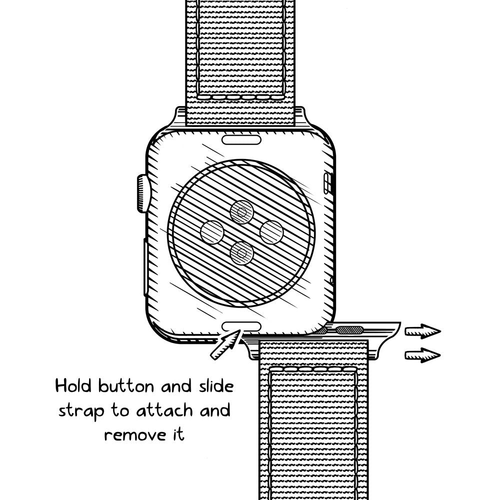 Archer Watch Straps - Top Grain Leather Straps for Apple Watch (Mahogany/Matched Thread, Matte Silver Hardware, 44/45/46/49mm)