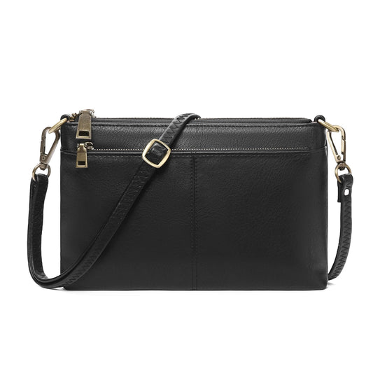 SENDEFN Leather Crossbody Bag for Women Small Clutch Purses Crossbody Shoulder Handbag Wallet Purses RIFD Card Slots