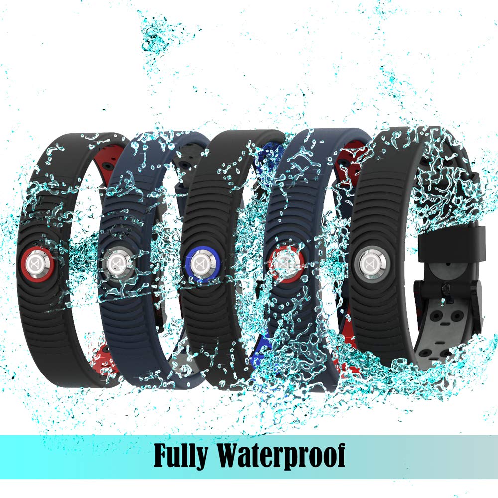 PROEXL 18 MAX Sports Magnetic Bracelet for Men - Waterproof - Breathable Strap - Super Strength - Black Gray