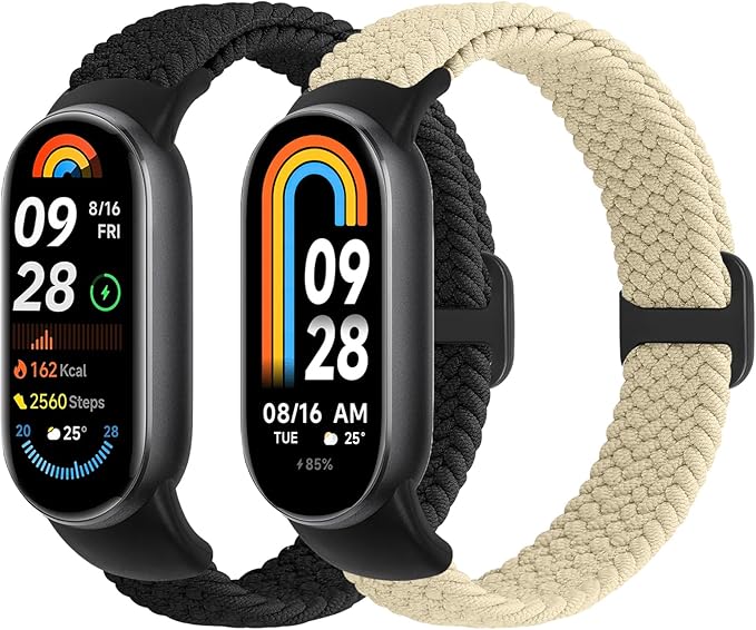 Braided Bands Compatible with Xiaomi Smart Band 10 9 8 Straps for Women Men