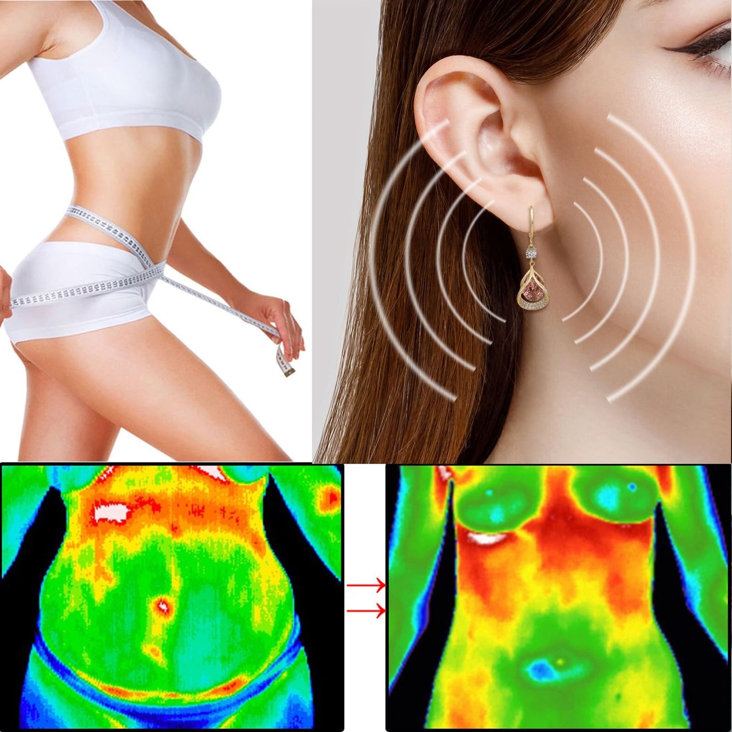 Flysmus Halolux Lymphvity Earrings lovefinity™ lymphvity Atheniz Earrings Dorina Ear Acupressure Detox Earrings for Women Ear Allure Earrings Non Piercing Acupressure Earrings Jewelry Gifts for Teen