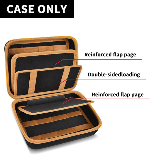 ANKHOH Knife Display Case for Butterfly Knives, 24+ Folding Knife Collection Storage Organizer Holder, Small Knives Protector Box for Tactical/Hunting/Edc/Survival (Brown)