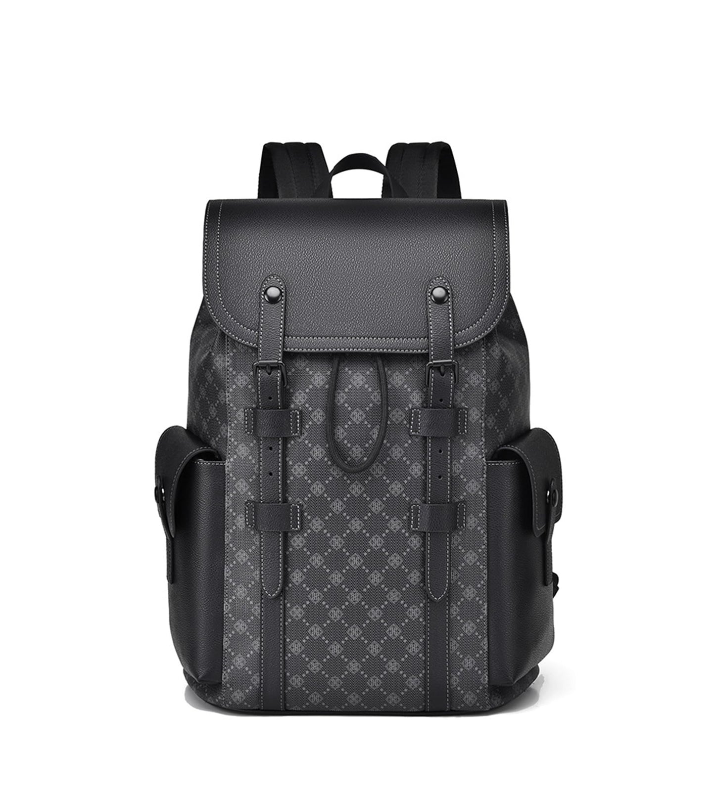 KingTo Laptop Backpack for Men Luxury Anti-Theft Travel Backpack Casual Business Waterproofing Computer Bag (A-Black-1)