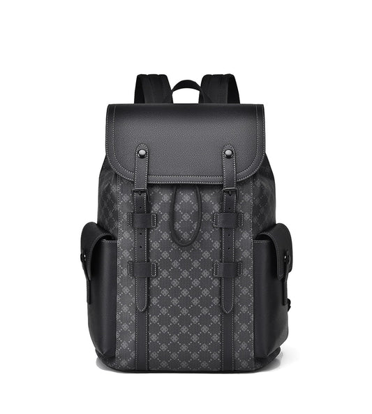 KingTo Laptop Backpack for Men Luxury Anti-Theft Travel Backpack Casual Business Waterproofing Computer Bag (A-Black-1)
