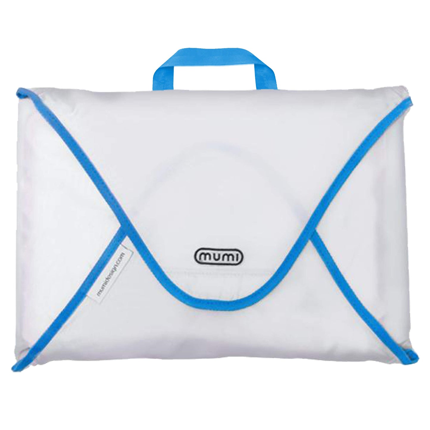 MUMI Travel Garment Bag Folder – 14.5" x 10.5" Foldable Clothes Organizer for Luggage | Anti-Wrinkle Suit & Shirt Case for Men & Women | Carry-On Garment Bag for Travel, Flights & Packing (Blue)