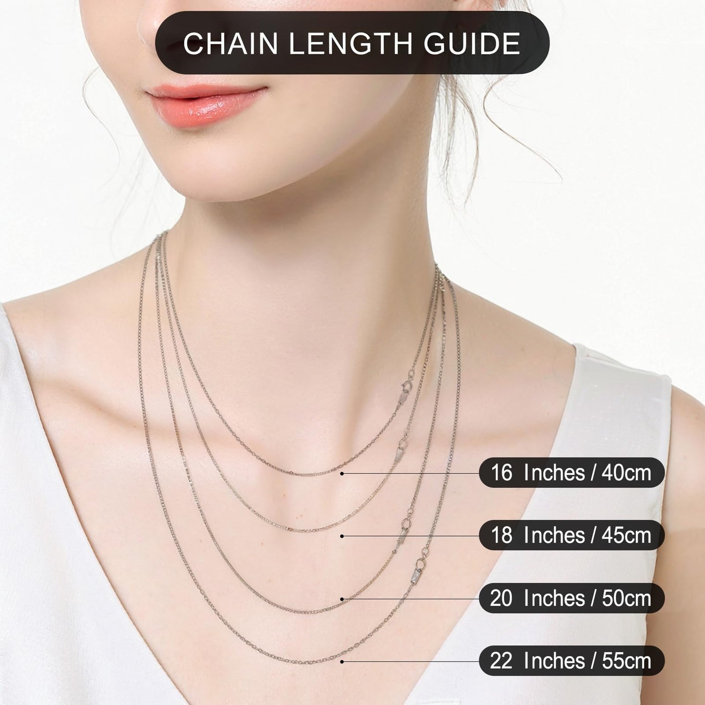 Milan Chiva Mother of Pearl Pendant Necklace 18K Silver Plated Chain Dainty Water Drop Choker Necklaces MNS-1011SL