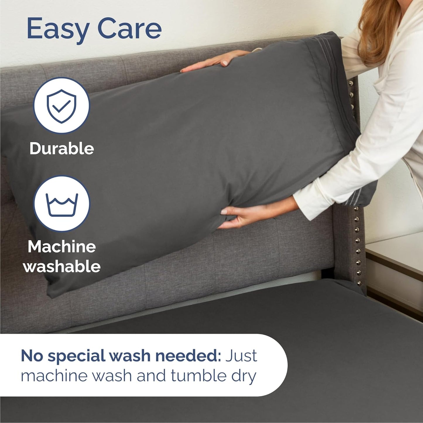Cal King Size Sheet Set by Oeko-Tex | Comfy, Breathable & Cooling Luxury Bedding - Charcoal