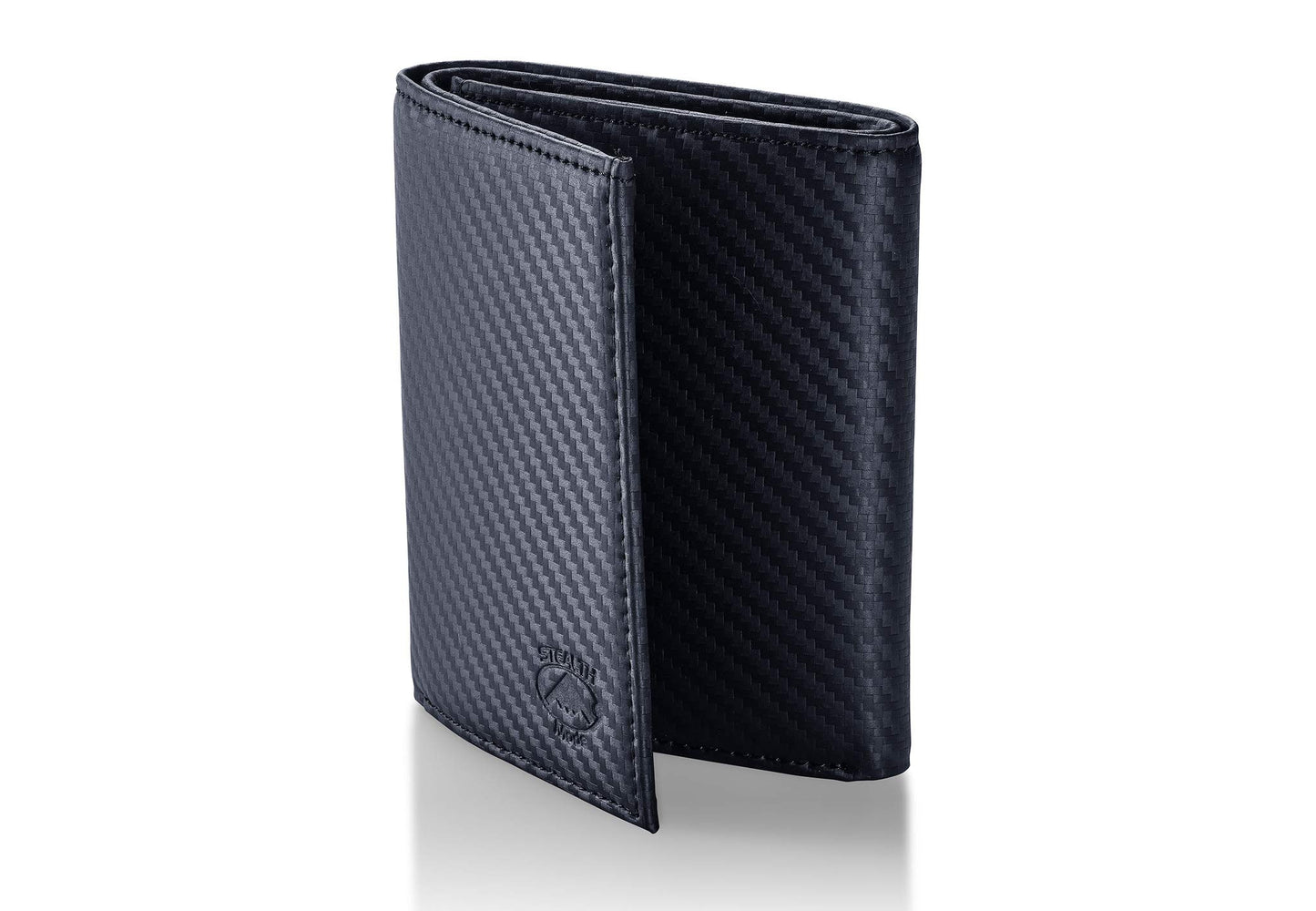 Stealth Mode Trifold Wallet for Men RFID Blocking – Genuine Napa Leather Extra Capacity Mens Wallet, 11 Card Slots, 3 ID Windows, Flip Out ID Holder, Large Tri Fold Leather Wallet for Men - Gift Ready