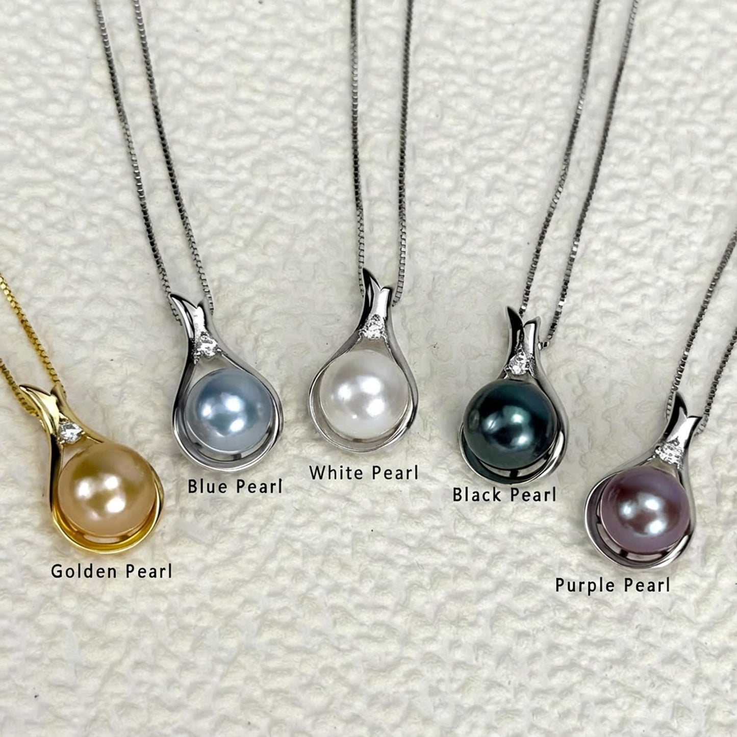 YAMI Pearl Pendant Necklace, Freshwater Cultured Soft Pink Pearl 10-11mm, in Round Shape, 925 Sterling Silver Necklace, Anniversary Birthday Jewelry Gifts 18+2IN
