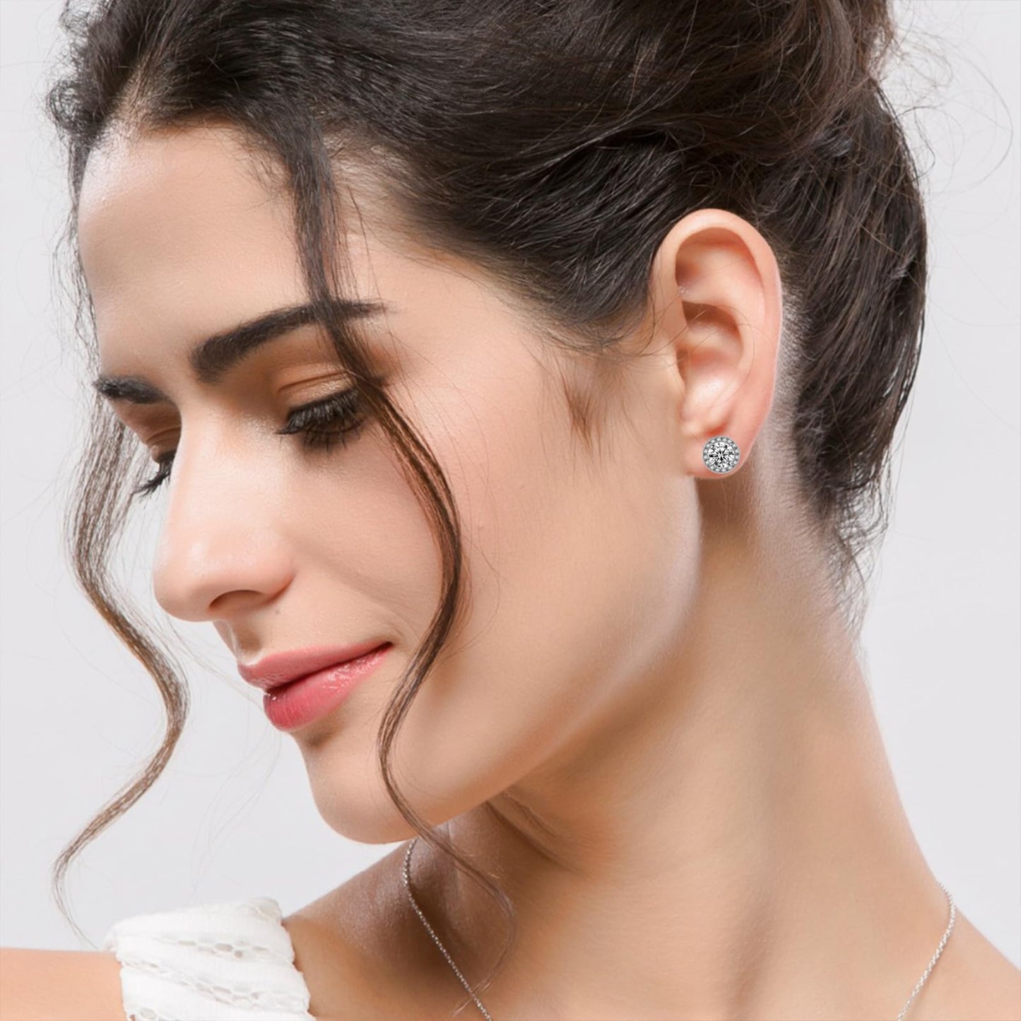 Lymphatic Earrings for Women Halolux Lymphvity Germanium Therapy Earrings Lymphatic Drainage Earring Lymph Detox Earring Cute CZ Stud (Gold+Silver)