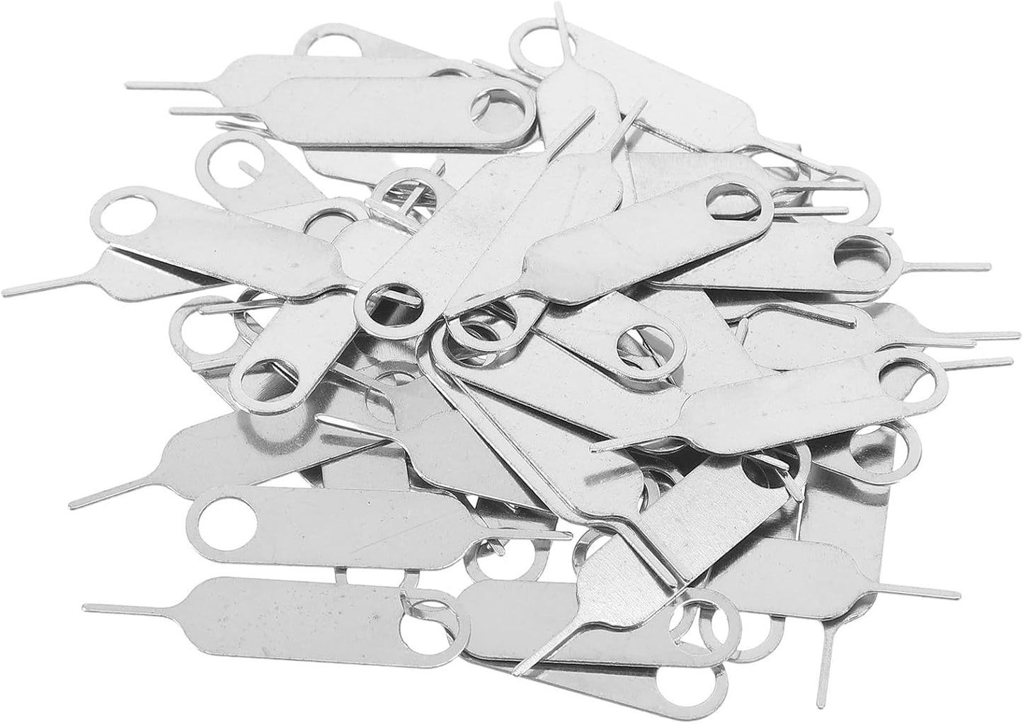 500pcs Kisangel Stainless Steel Sim Card Ejector Pin for Mobile Phones Universal Sim Removal Tool Compact Lightweight