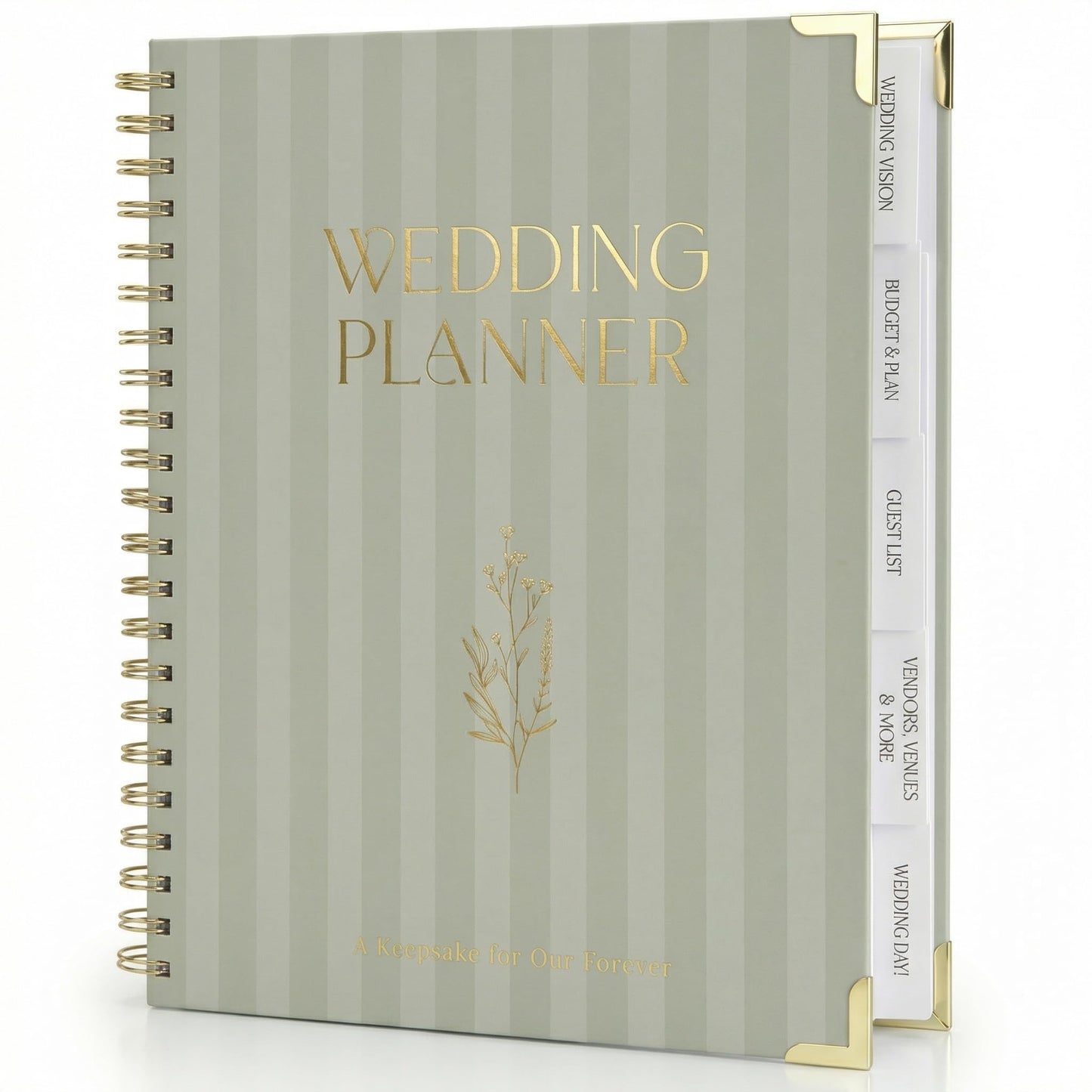 Beautiful Wedding Planner Book and Organizer - Perfect for Detailed Planning Of Your Big Day - Unique Engagement Gift for Newly Engaged Couples, Future Brides and Grooms