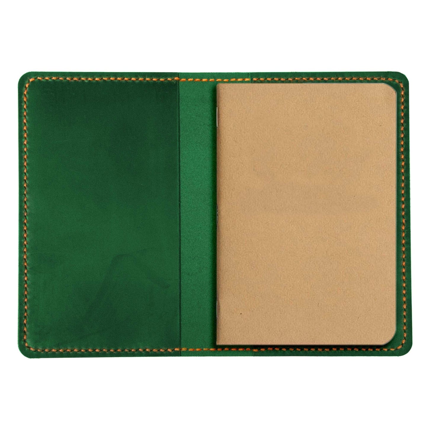 Turbosnail Leather Journal Cover for Moleskine Cahier Notebook Pocket size 3.5" x 5.5" Refillable Pocket Cover (Brown)