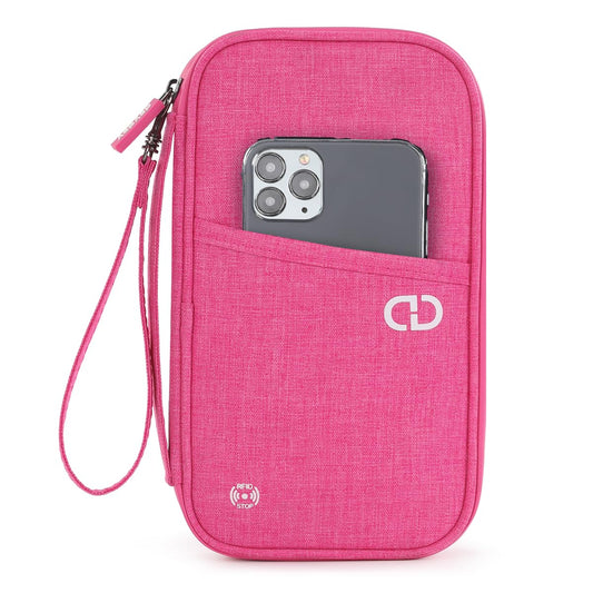 P.travel Family Passport Holder RFID Blocking Travel Document Organizer, Waterproof Passport Wallet for Women Men, Lightweight Passport Case for Boarding Pass, Cards, ID & Travel Essentials