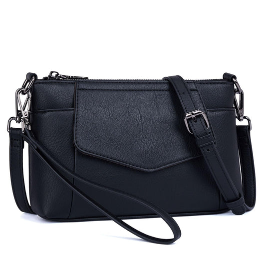 Switrock Small Crossbody Bags for Women,Leather Wristlet Clutch Mini Cell Phone Crossbody Wallet Purses with Card Slots