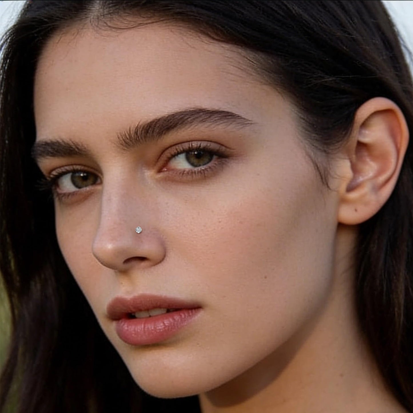 JFORYOU Fake Nose Ring Fake Septum Fake Nose Ring Hoop Faux Nose Piercing Spring Clip on No Pierced Non Piercing Faux Body Piercing Jewelry for Women Men Black Rosegold Silver