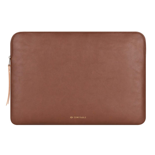 Comfyable Leather Laptop Sleeve Compatible with 16 Inch MacBook Pro M5 Pro/Max & 15 Inch MacBook Air M5 2026 (Loose Fit), Brown