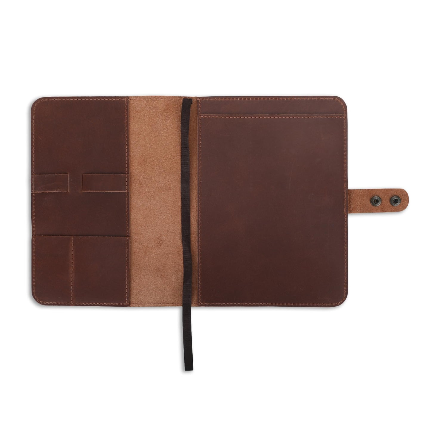 CestAntiQ Journal Cover – Rustic Leather Cover for 6x9 Top-Bound Spiral Steno Notebook, Handmade Refillable Cahier Cover, Leather Organizer for Journaling, Note Taking, Gifts (Tan)