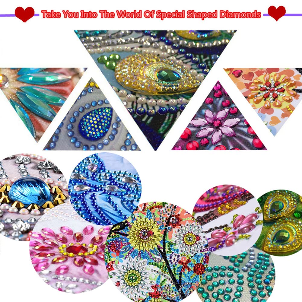 Sulunmo DIY Diamond Art Cards Kits for Adults, 5D Diamond Painting Kits Art Birthday Cards Birthday Gifts for Families, Friends, Partners(6Pcs with Envelopes Fantasy Cards-54) (Fantasy-Cards-54)