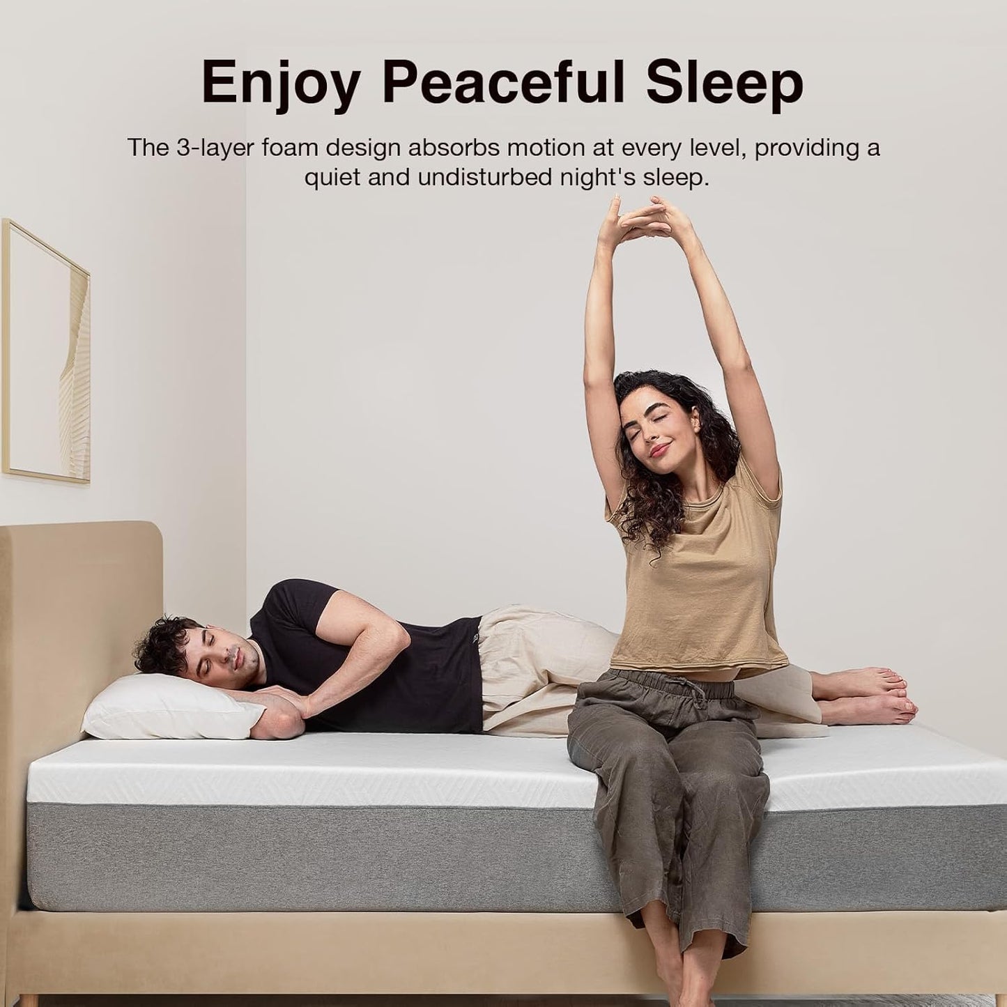 Novilla Memory Foam Mattress - 10 Inch Full Mattress with Gel Foam for Comfort & Pain Relief