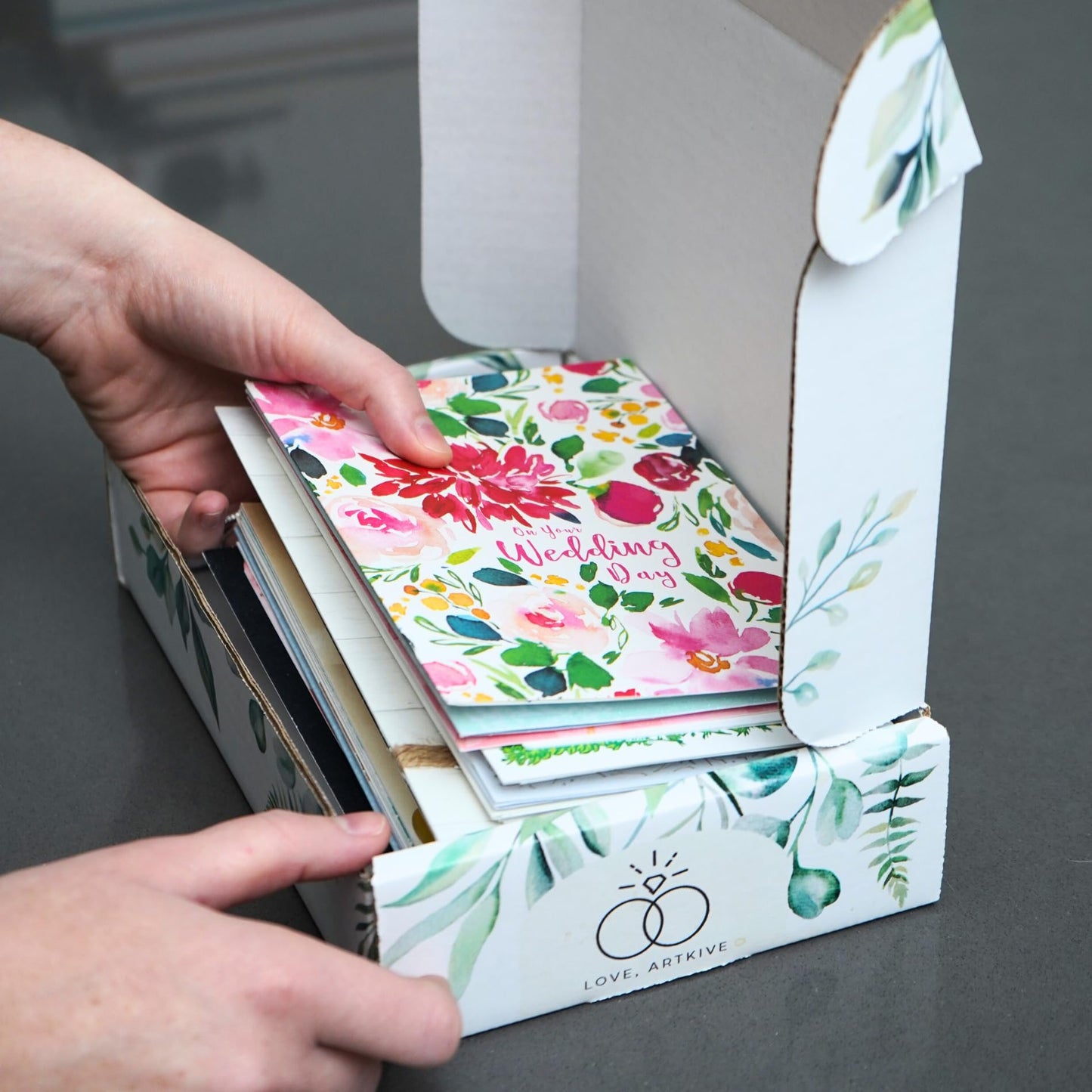 Cardkive Wedding Card Keepsake Album - Transform Your Cards into a Premium Organizer Book, Combine with Uploaded Photos, Save the Date, Menus and More (Recycle Cards)