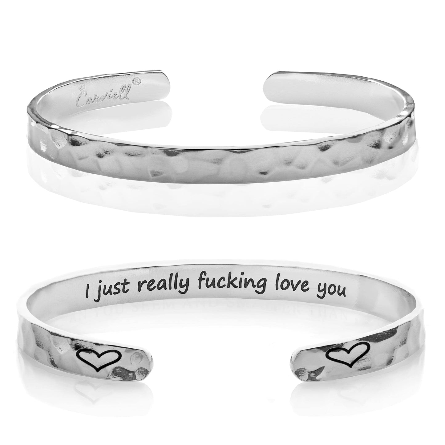 Carviell Love Bracelet, Gifts for Friend, for Wife, Girlfriend, I Love You Gift for Her, Birthday Present from Husband, Sister, Lady, Lover, Gal, Mistress, Ladylove, Inamorata Jewelry