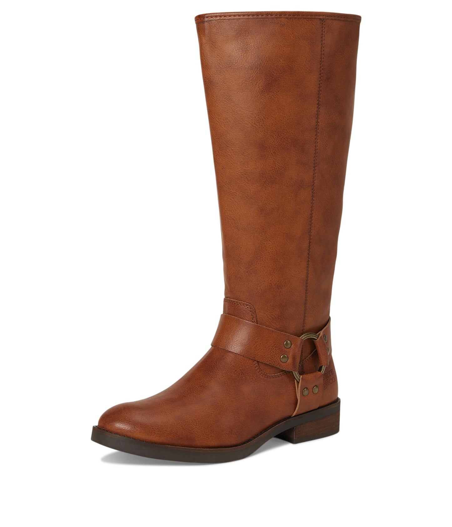 FRYE AND CO. Womens Kellie Harness Wide Calf Cognac 7 Medium