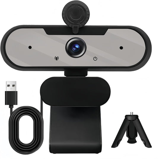 MTORED 1080P Conferencing-2(Grey) USB HD Video Webcam and Wide Angle Camera with Built-in Microphone and Rotatable