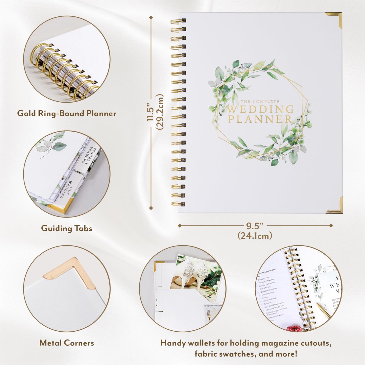 Your Perfect Day Wedding Planner Book and Organizer - Wedding Planner Book - Bridal Planning Binder with Countdown Calendar - Bride Gifts