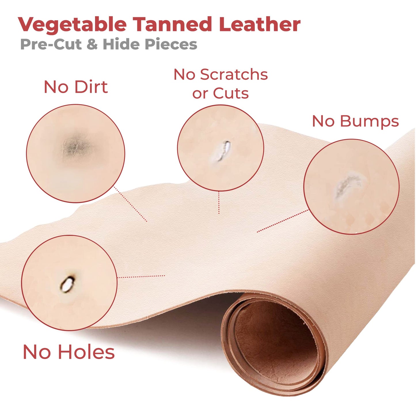 European Leather Works 11-12 oz. (4-4.8mm) Vegetable Tanned Leather Belt Blanks/Straps Size: 2-1/2"x50" (6.35x127cm) Full Grain Cowhide Tooling, Crafting, Knife Sheath, Furniture