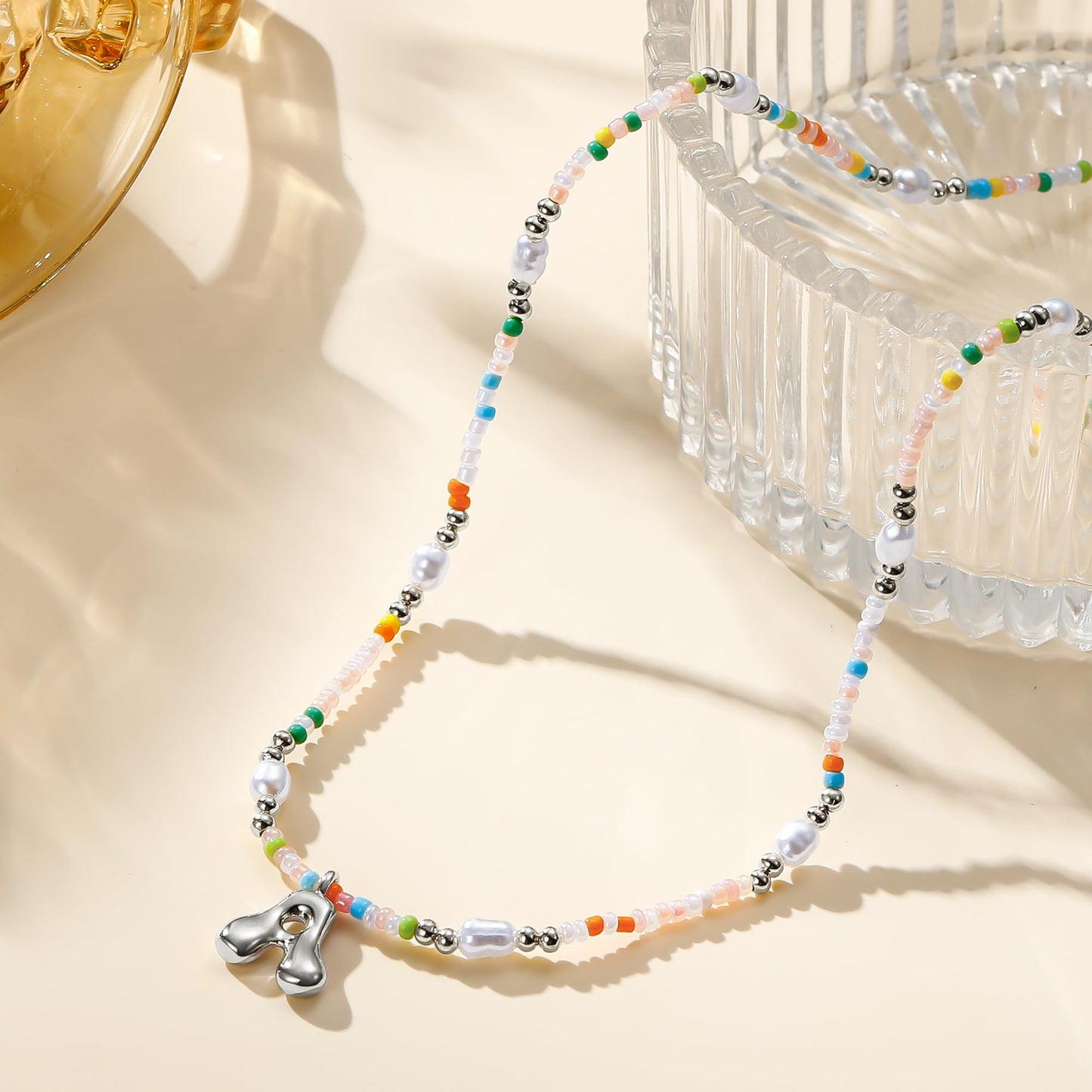 Ritach Pearl Necklaces for Women Girls - Initial I Necklace Pearl Necklace Letter Necklace for Girls Gifts for Teen Girl Gifts Trendy Stuff Initial Necklaces for Women Jewelry