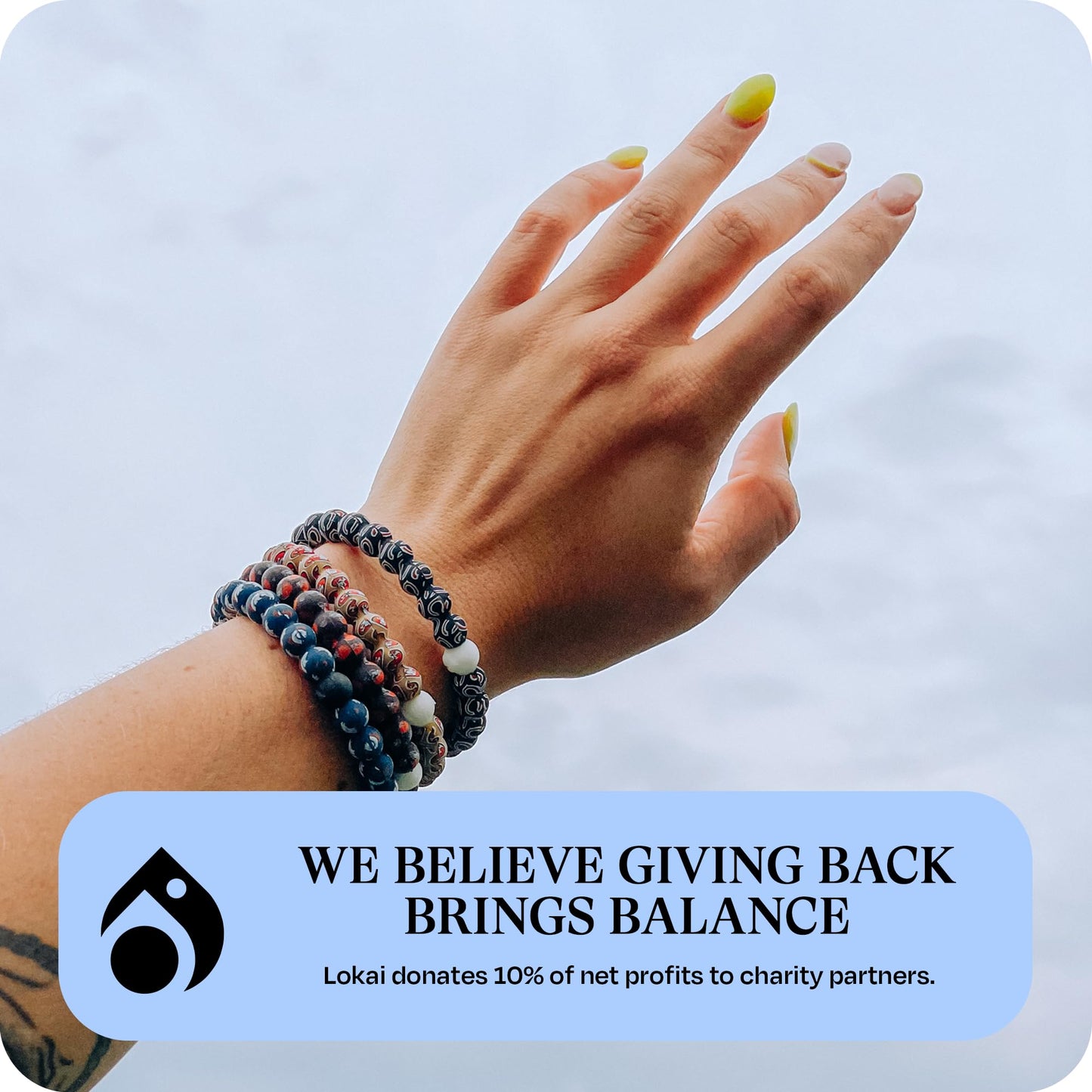 Lokai Silicone Beaded Bracelet for Men & Women, NFL Football Collection - Cleveland Browns, Logo, Medium - Silicone Jewelry Fashion Bracelet Slides-On for Comfortable Fit