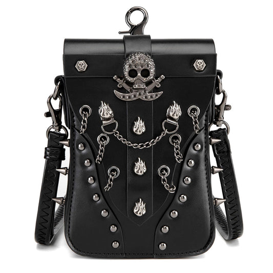 KOTORA Cute Gothic Steampunk Crossbody Bag Retro Small Shoulder Purse Phone Holder Renaissance Halloween Costume Accessory