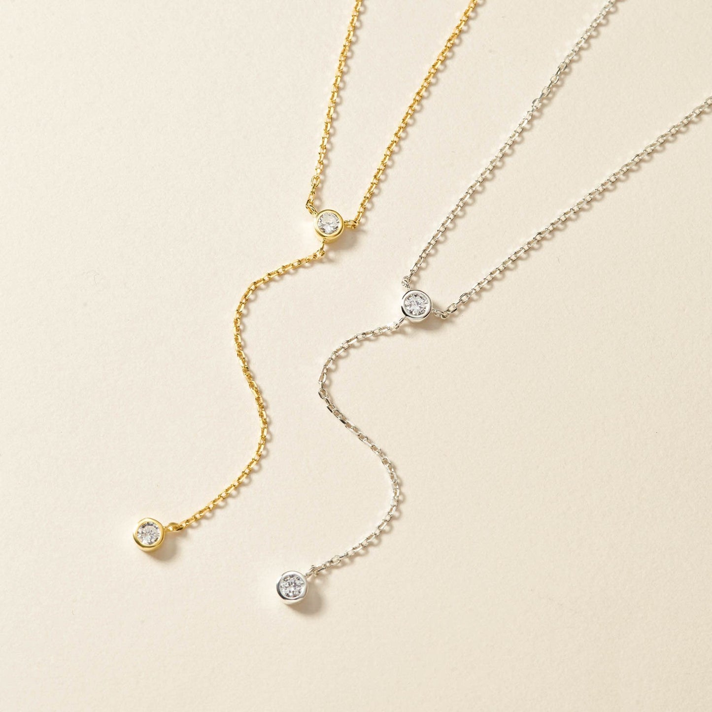 Tewiky Lariat Necklace for Women, Dainty Gold Long Necklaces 14k Gold Plated Heart Pearl CZ Teardrop Pendant Necklace Simple Drop Necklace Trendy Y Necklace Fashion Jewelry for Women