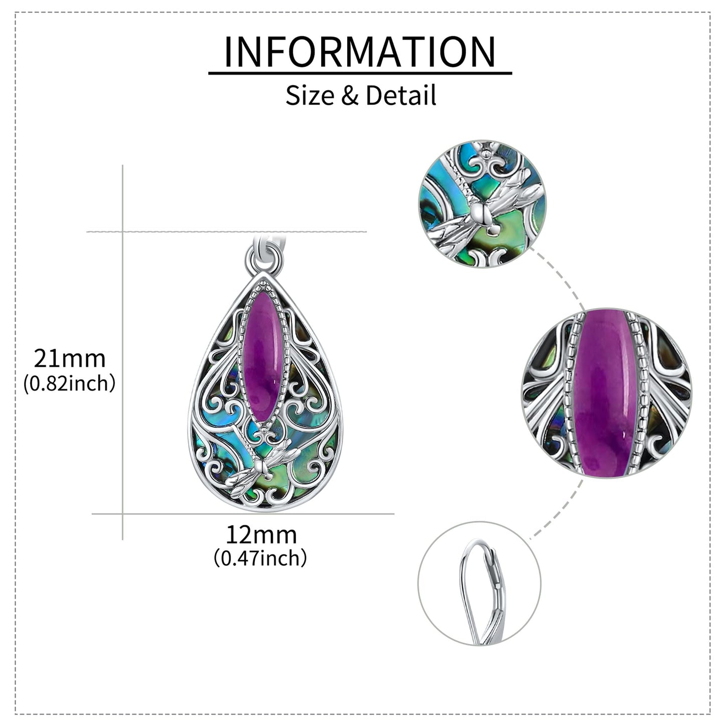 Sunflower Filigree Earrings Sterling Silver Teardrop Turquoise Drop Dangle Filigree Leverback Earrings Gifts for Women Jewelry