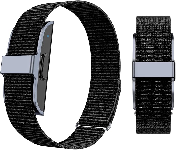 Fitness Trackers,Smart Health Wristband for 44 Sports Modes, Activity and Sleep Tracker with Heart Rate HRV,Personalized Coaching with Free App,Black