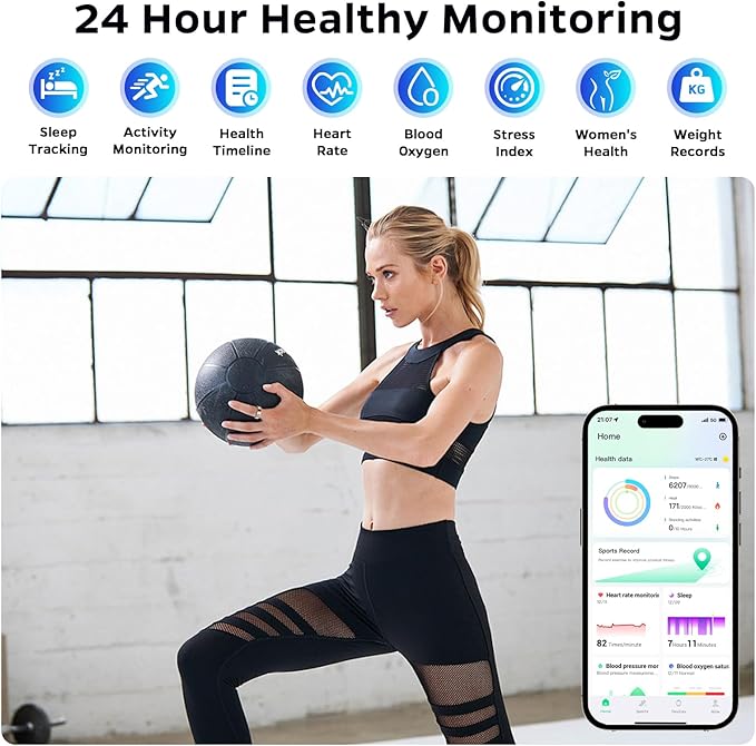 Ultra-Thin Smart Ring for Women Men,Sleep Tracker Ring with Heart Rate, Waterproof Fitness Ring for Activity Monitoring/Steps/Calories,No Subscription Fee,for iSO & Android (ROSEGlod,12#)