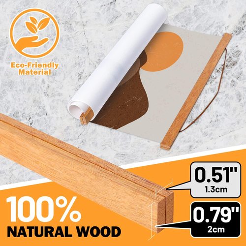 Benjia 10x14 10x15 10x13 Poster Frame, Magnetic Light Wood Frame Hanger for Photo Picutre Canvas Artwork Art Print Wall Hanging (1 Pack, 10")