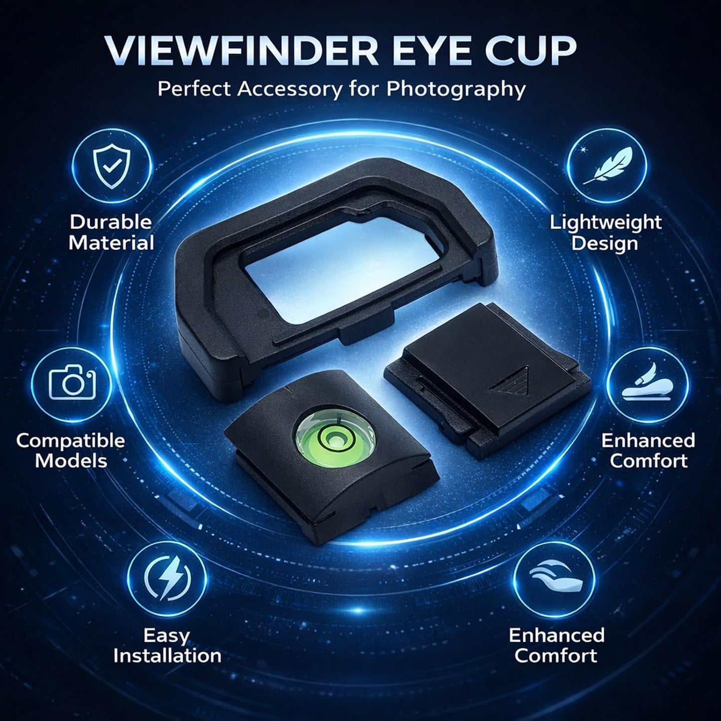 Sets EM5 EM10 Viewfinder Eye Cup Cold Shoe Cover Horizon Level for II II Camera Series - Scratch Protection, Tripod