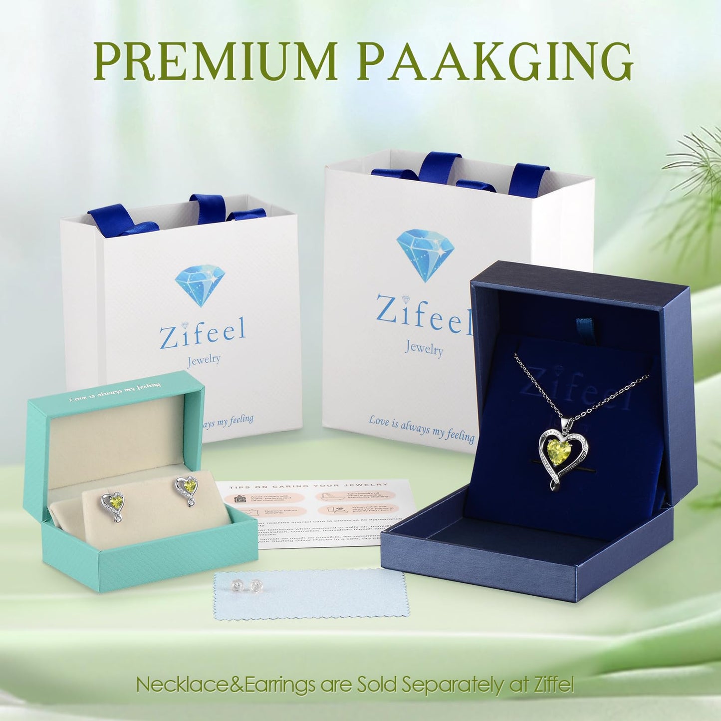 Zifeel Earrings for Women, 925 Sterling Silver Birthstone Heart Studs Earring for Girlfriend Wife, Anniversary Birthday Christmas Valentines Mother’s Day Gifts Jewelry for Women Wife Her Mom