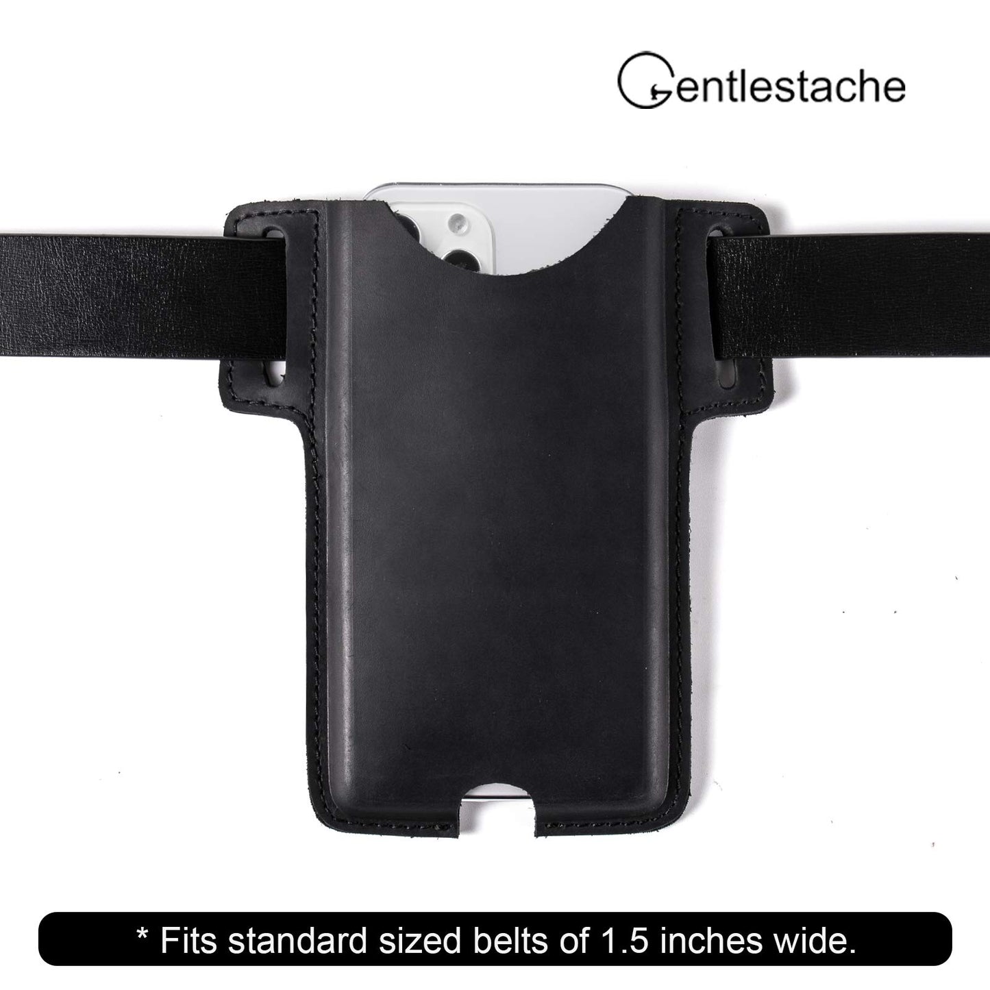 Gentlestache Leather Phone Holster, Cell Phone Case, Belt Loop Leather Pouch Sheath for Phone14 Pro Max/13 Pro Max, Galaxy S22 Ultra/S22+