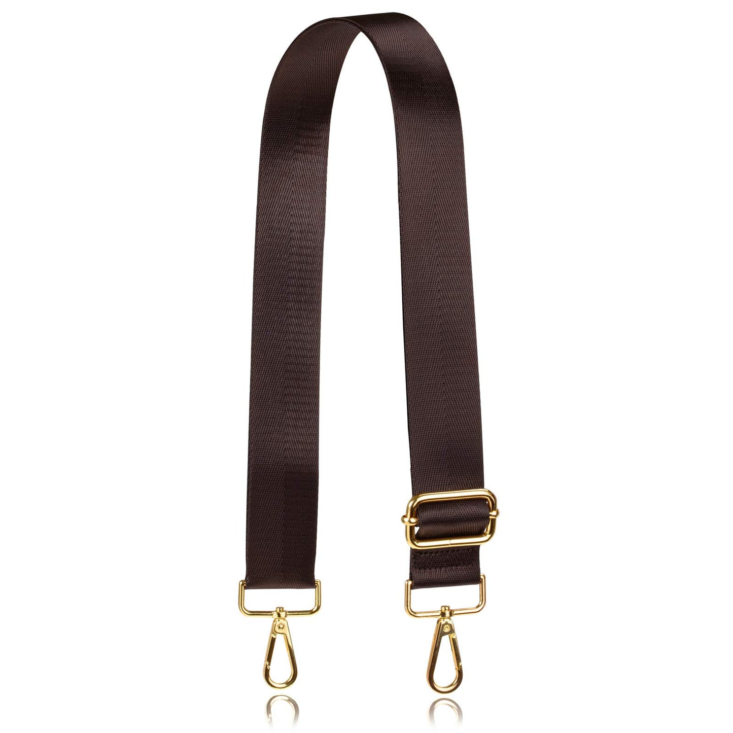 Allzedream Wide Purse Strap Replacement Crossbody Shoulder Bag Adjustable (Chocolate)