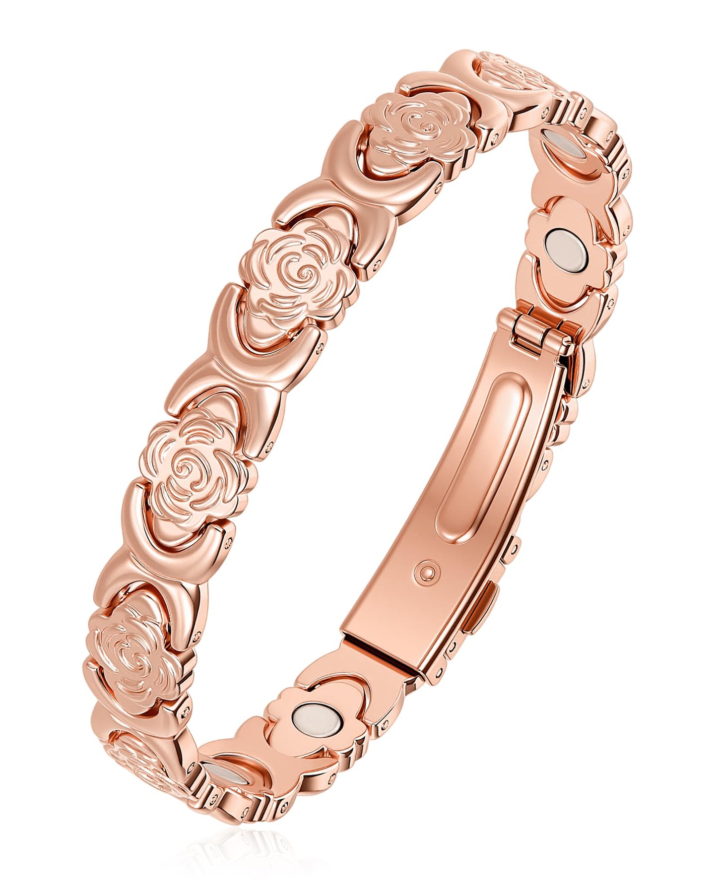 vapeples Copper Bracelets for Women, 99.99% Pure Copper Magnetic Bracelet, 3800 Gauss, Adjustable Sizing, Women's Bracelets With Built-in Magnets, Gift Packaging, Fashion Jewelry Gift