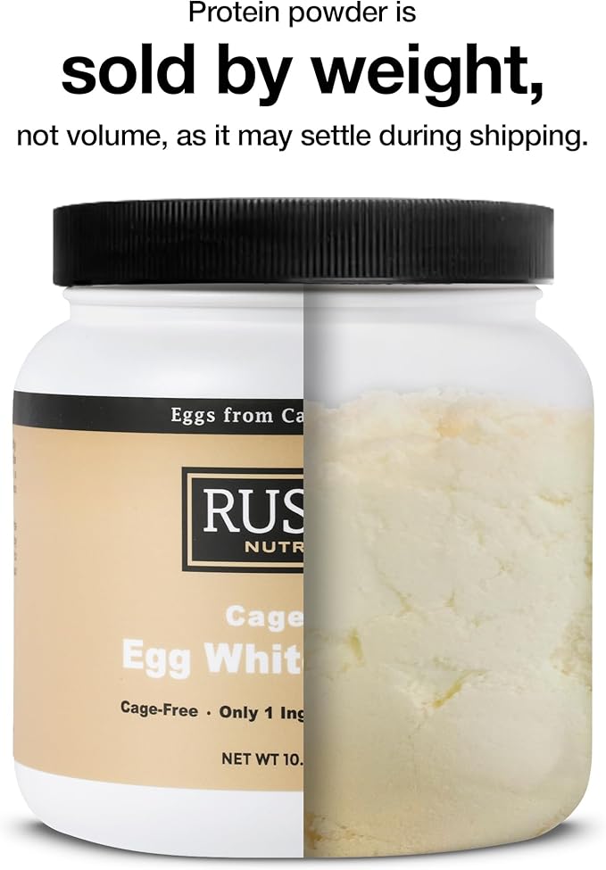 Cage-Free Egg White Protein Powder, USA-Sourced, 21g Protein, 0g Fat, 0g Sugar, 0g Cholesterol (Unflavored, 24 Oz)