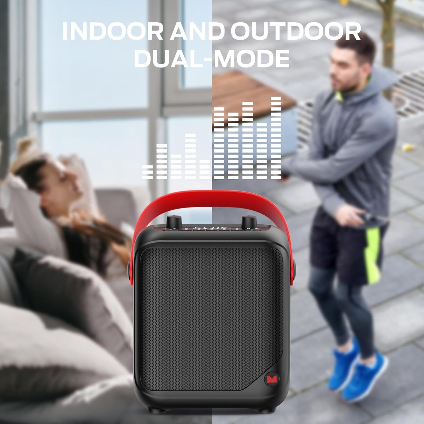 Monster 1 40W 12H MFS Portable Bluetooth Speakers, Bluetooth Speaker Wireless with Stereo Sound, Outdoor Speaker